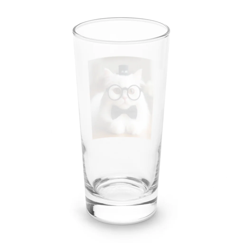 ai-AIの猫教授 Long Sized Water Glass :back