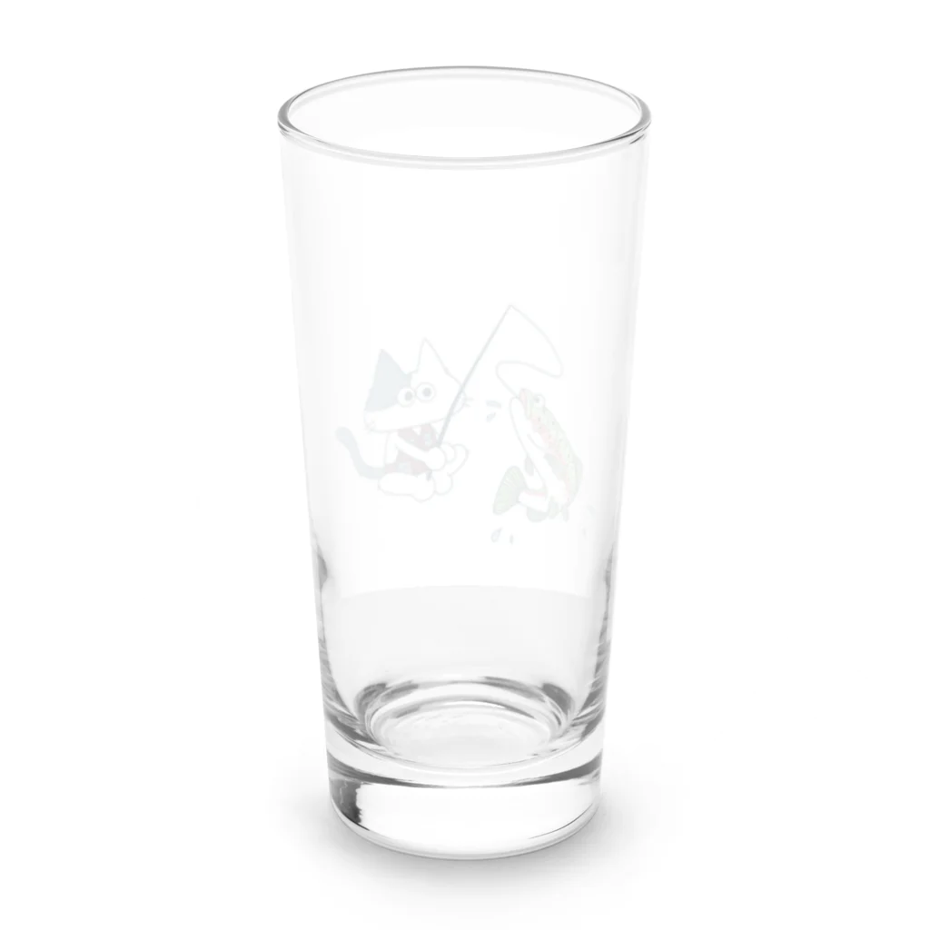 pomtoftonのFishing Cat  Long Sized Water Glass :back