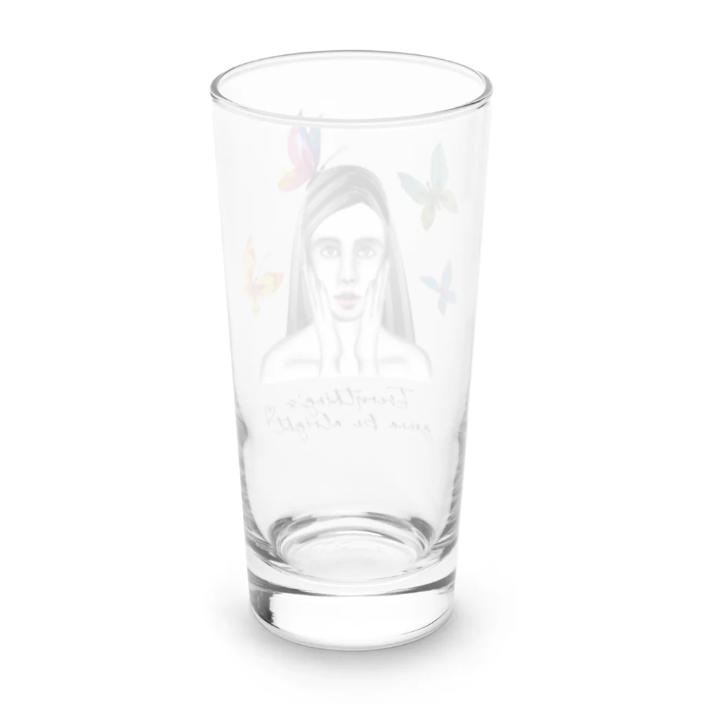 echicaの Everything’s Alright Butterfly Long Sized Water Glass :back