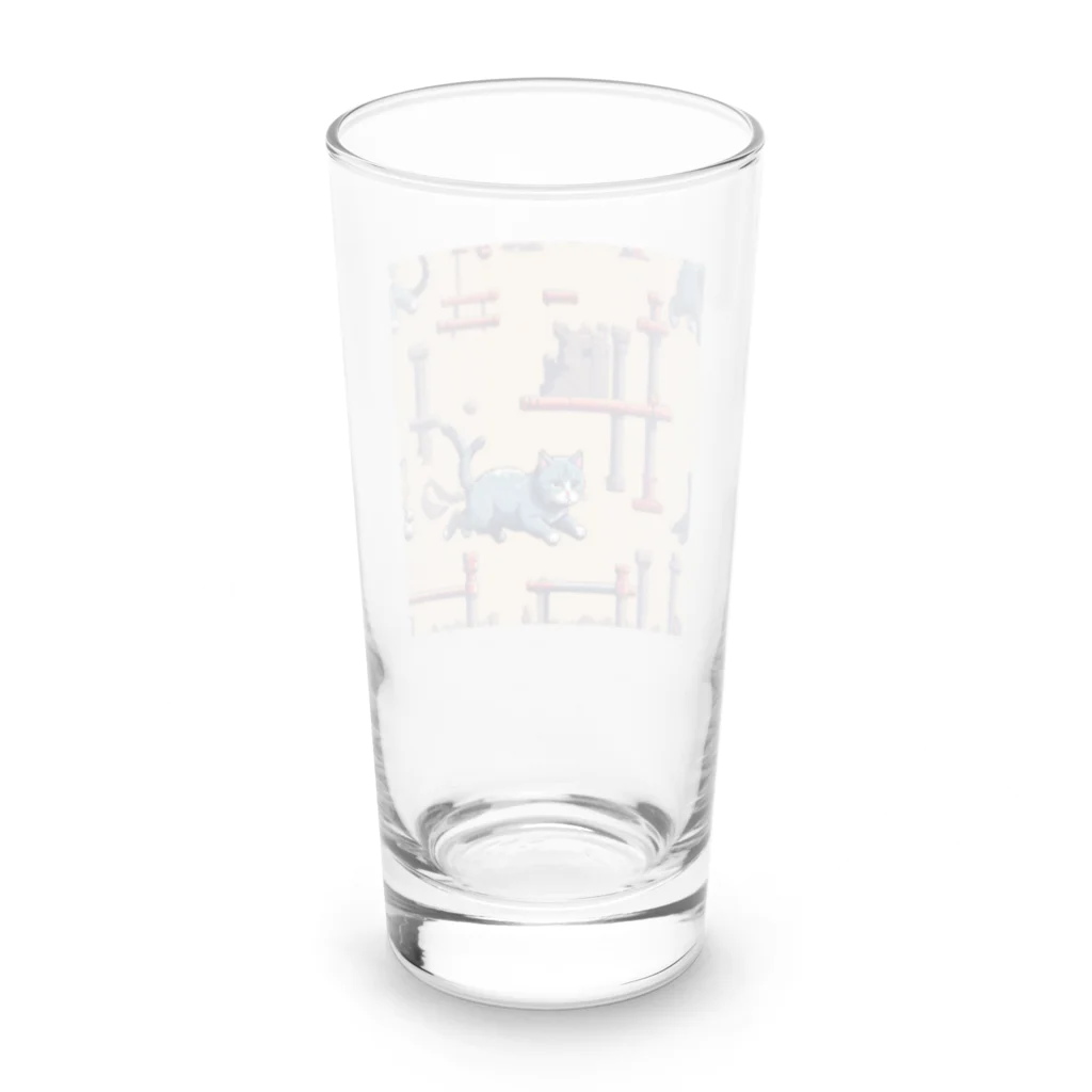 ネコの店のすばしっこい猫 Long Sized Water Glass :back