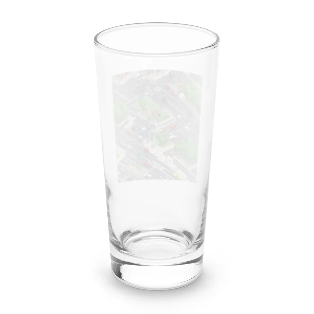 ft141104の「都会の信号 道路マップ」 Long Sized Water Glass :back