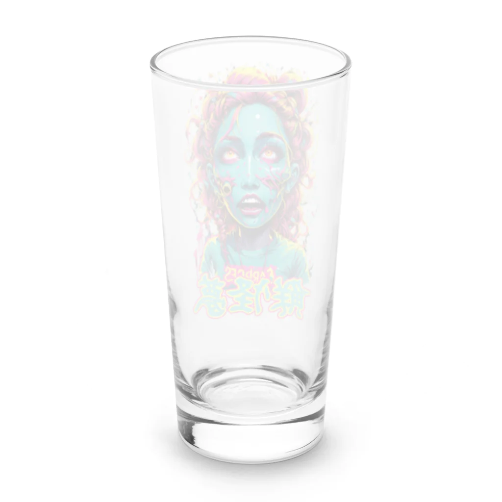 NeuralWearDesignsのNeon Nightmare: A Colorful Horror Experience Long Sized Water Glass :back