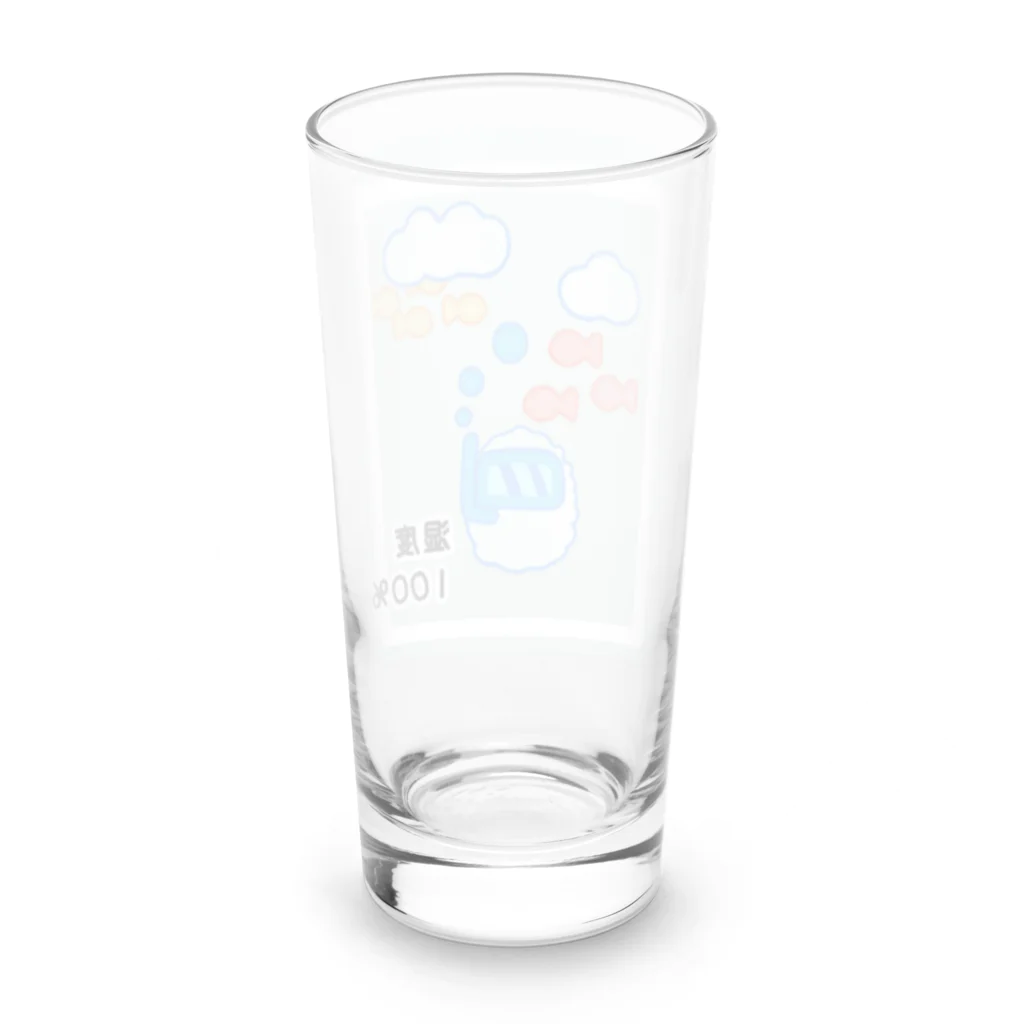 しりとりの湿度100％ Long Sized Water Glass :back