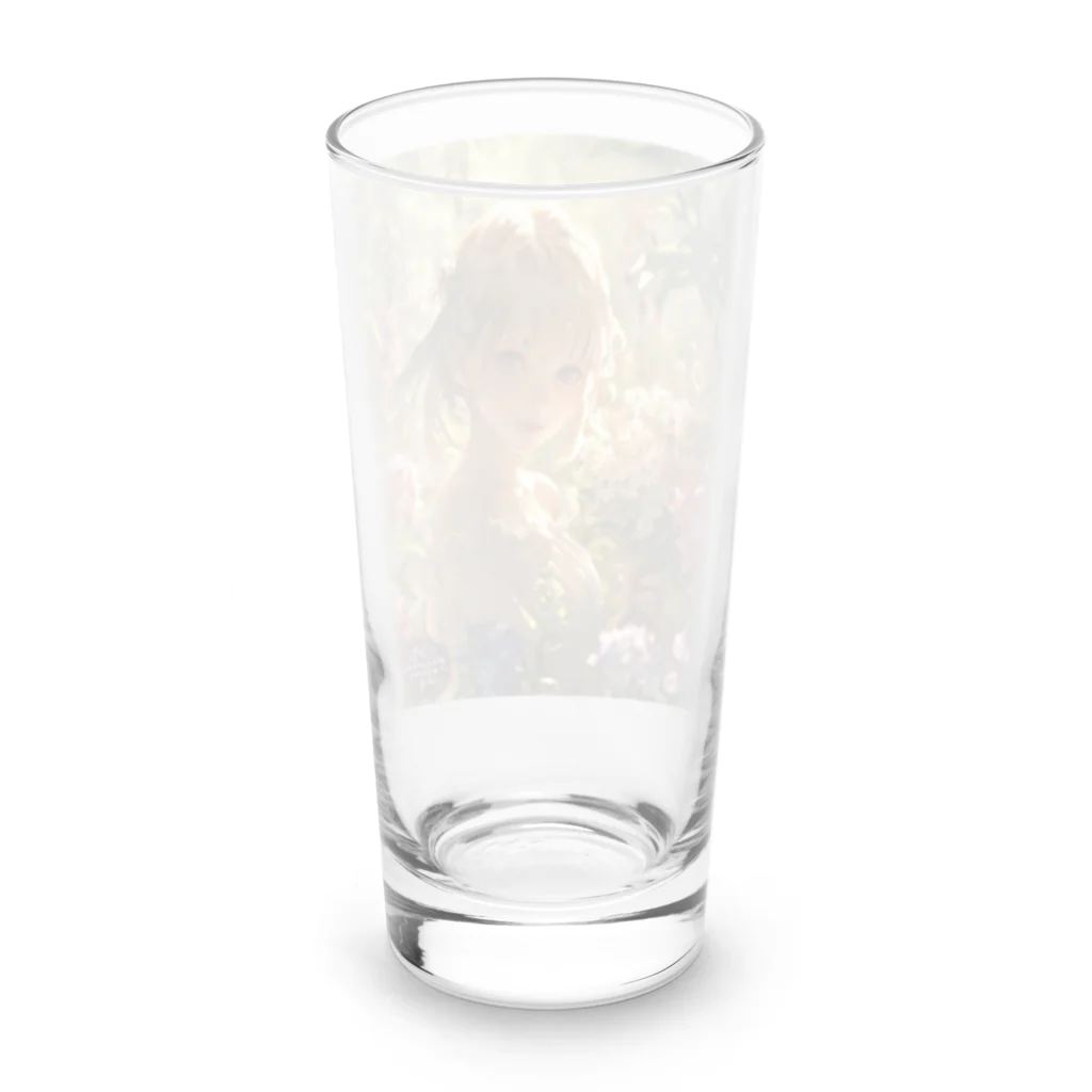 花束娘のFantasy Flower Field - Girl's Smile Long Sized Water Glass :back