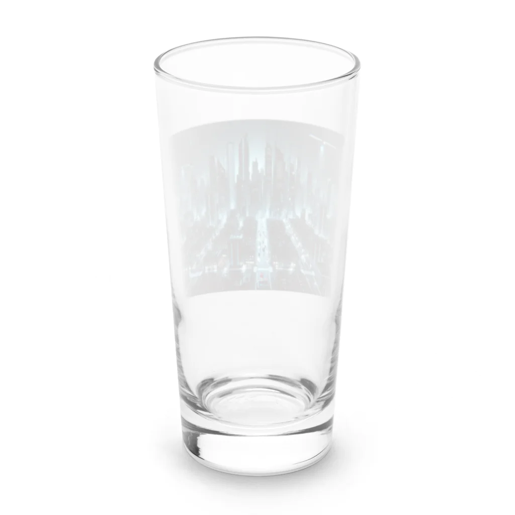 ETOWA_TOWAの未来都市の停電 Long Sized Water Glass :back