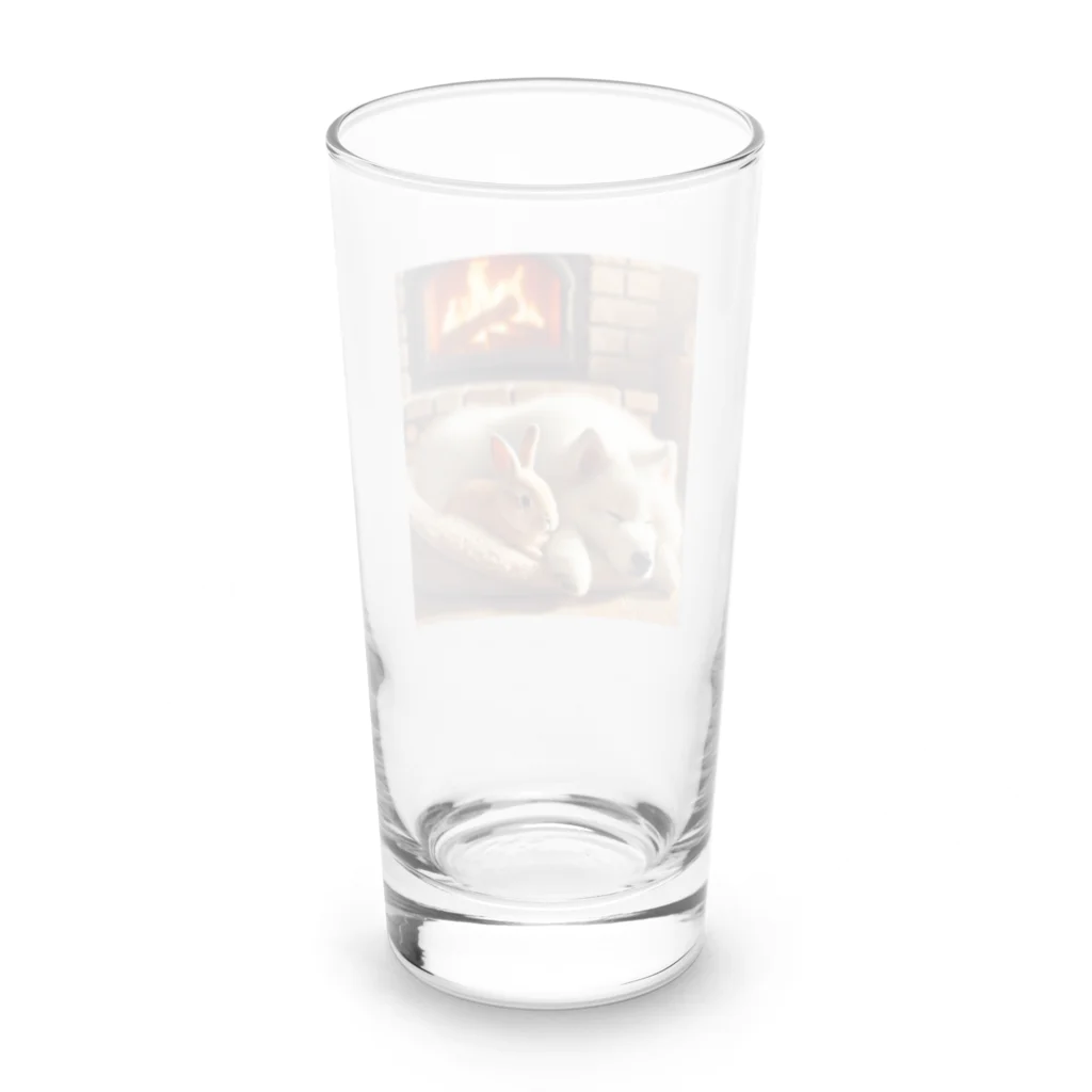 hachitaroのおやすみタイム Long Sized Water Glass :back