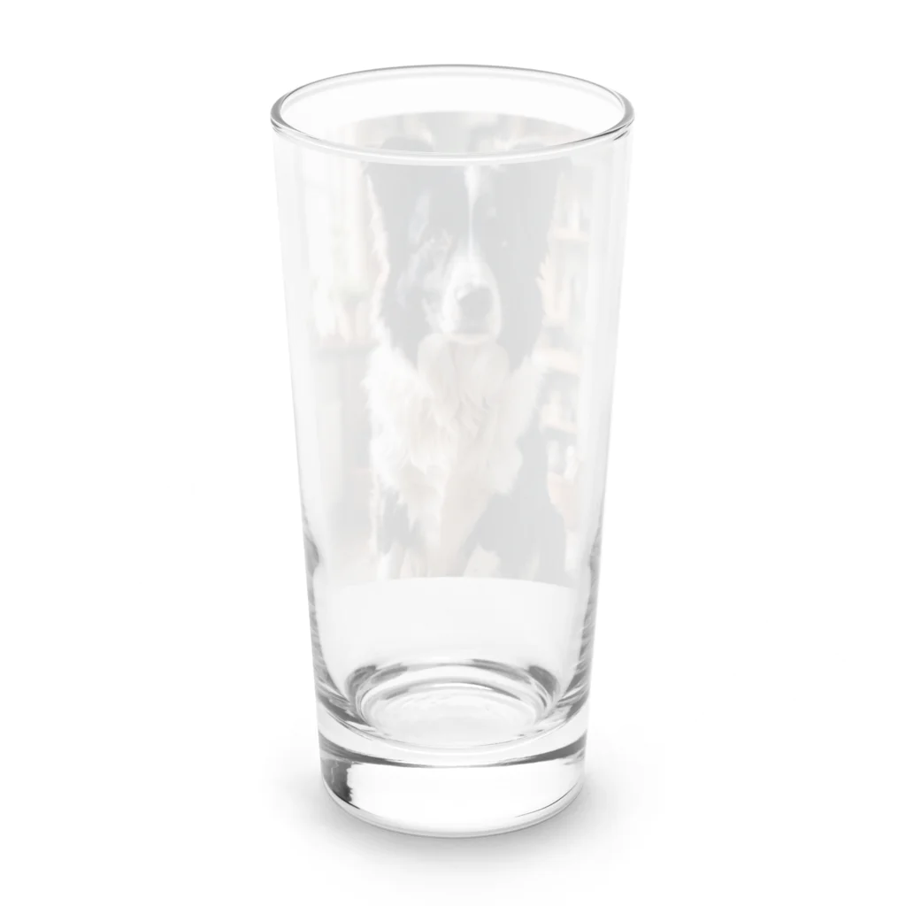 kaerinofficeのこのスマートなワンちゃんは、そっとカメラを見つめる。 Long Sized Water Glass :back