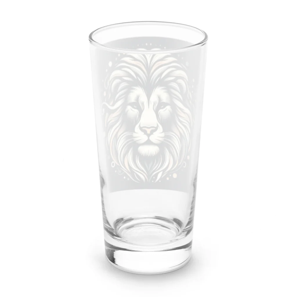 Ono_Mariaの百獣の王ライオン Long Sized Water Glass :back