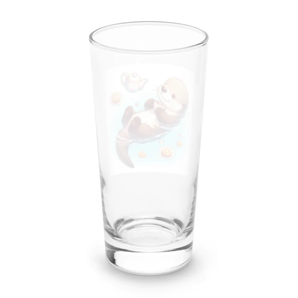 YFCのティータイムを楽しむラッコ① Long Sized Water Glass :back