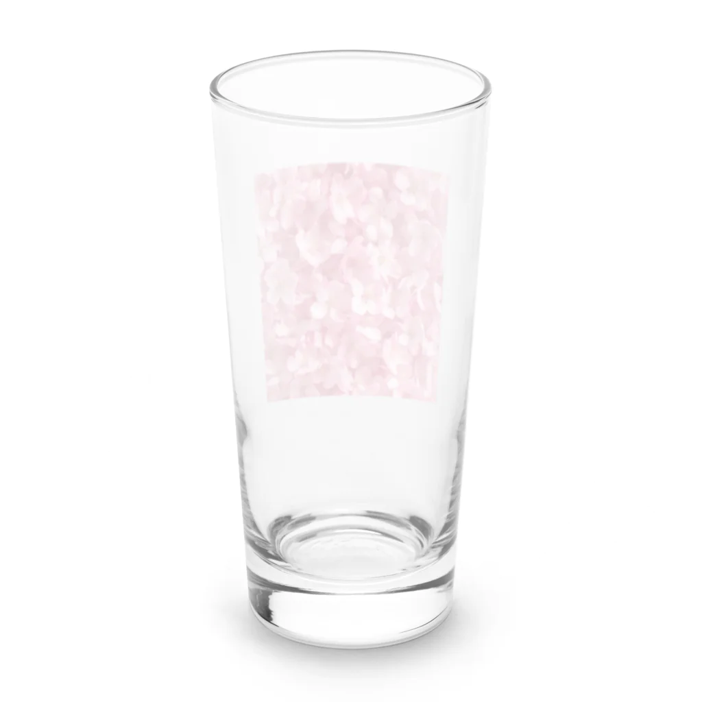 オンラインショップイエローリーフのピンクの花　桜　綺麗 Long Sized Water Glass :back