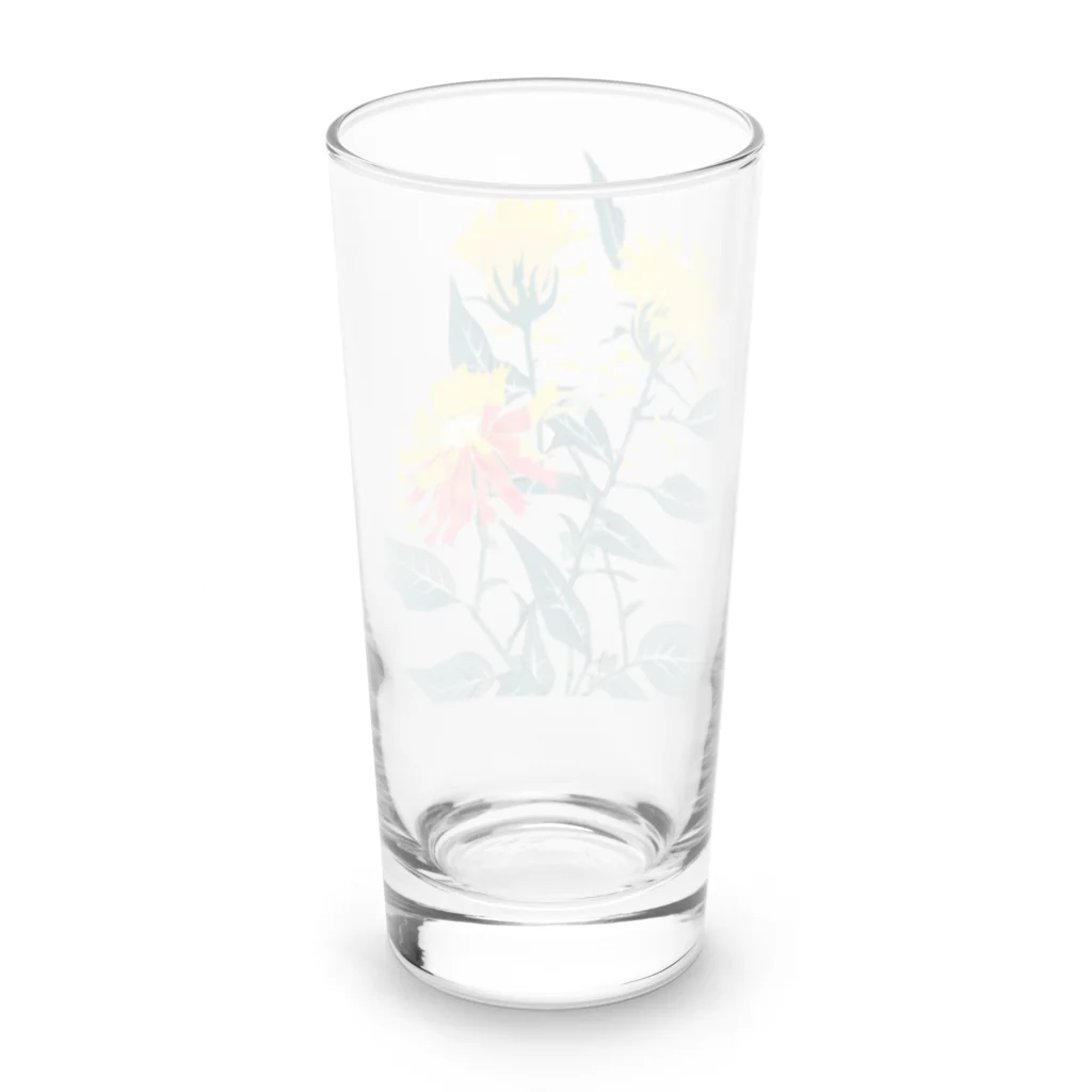 RetrowaveFlowerのRetrowaveFlower-ベニバナ- Long Sized Water Glass :back