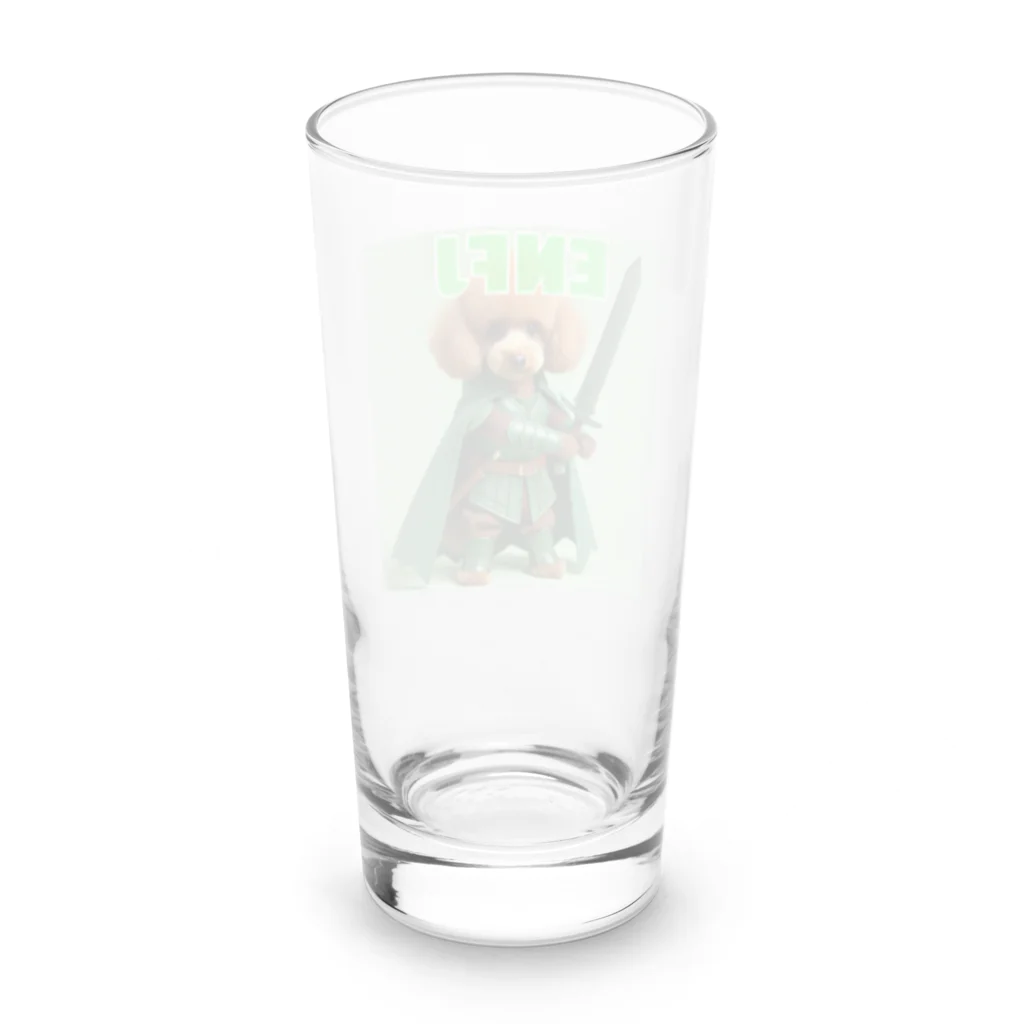 MsArtShopのENFJのトイプードル Long Sized Water Glass :back