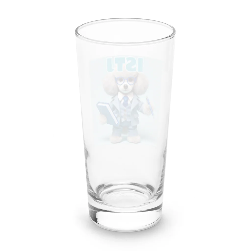 MsArtShopのISTJのトイプードル Long Sized Water Glass :back