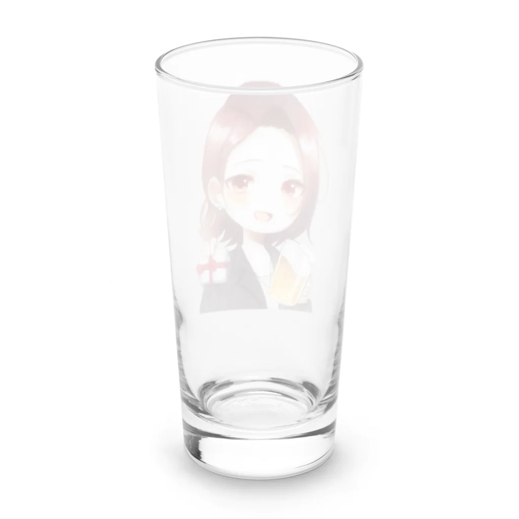 乾杯がーるずSHOPのKanpaiGirl「バレンタインちゃん」グラス Long Sized Water Glass :back