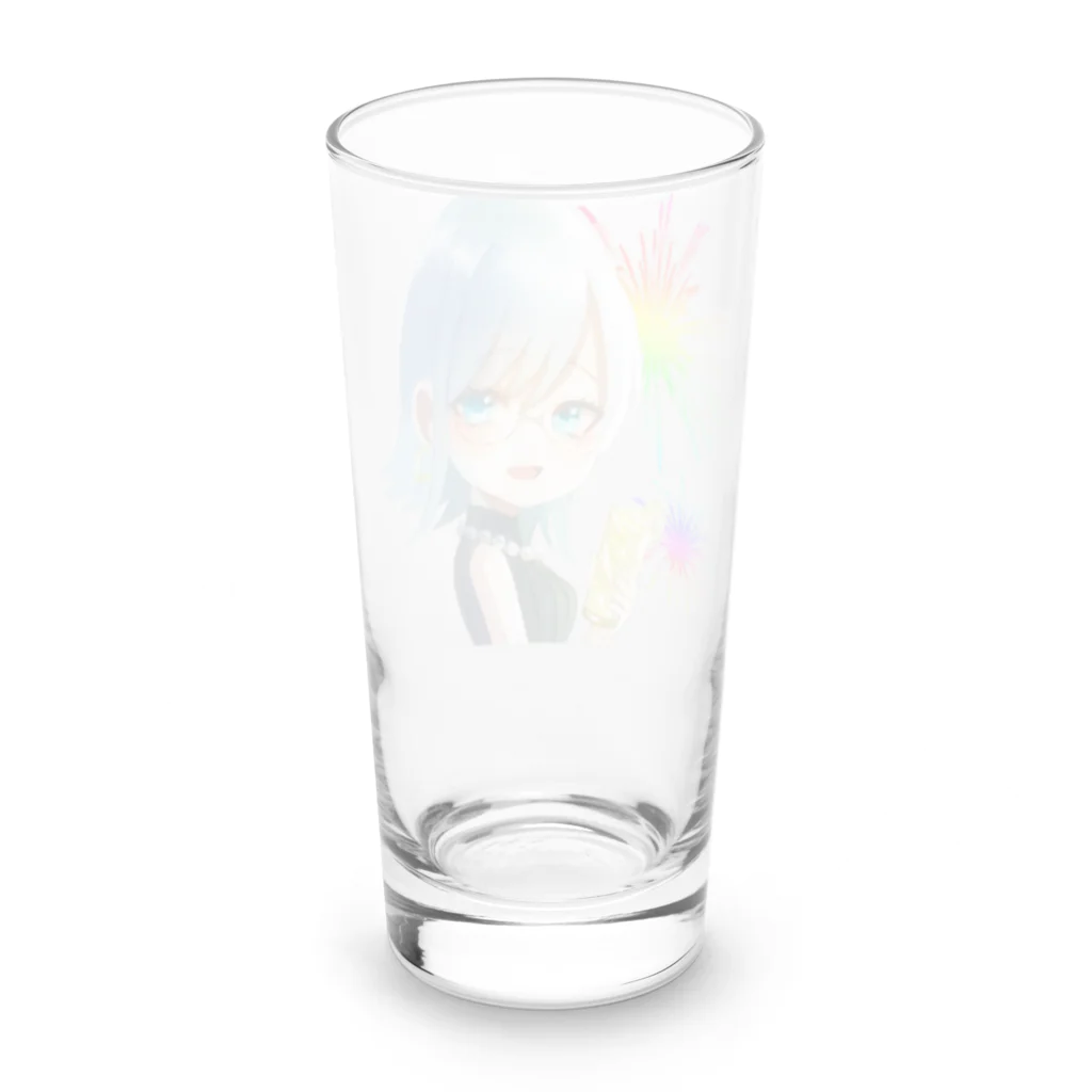 乾杯がーるずSHOPのKanpaiGirl「花火大会ちゃん」グラス Long Sized Water Glass :back