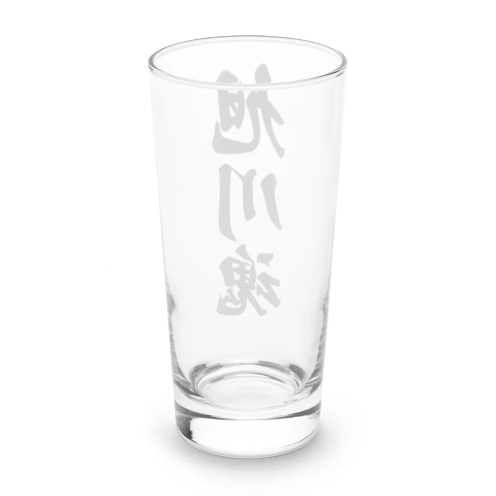 着る文字屋の旭川魂 （地元魂） Long Sized Water Glass :back