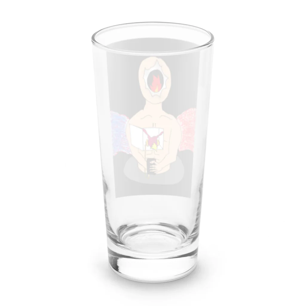 カメみたいな人間の内なる情熱❤️‍🔥 Long Sized Water Glass :back