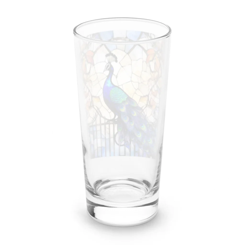 タカヤマ・サイトの絢爛豪華・孔雀 Long Sized Water Glass :back