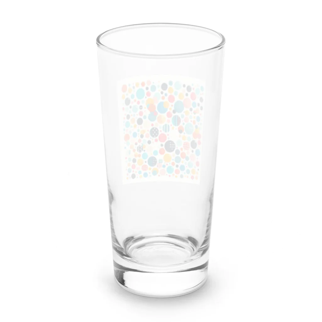 何でもありデザインの水玉模様 Long Sized Water Glass :back