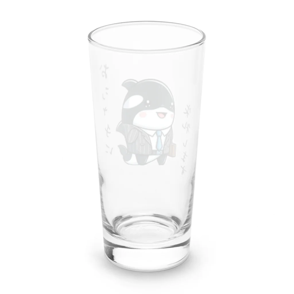 †魚虎†のしゃちリーマン Long Sized Water Glass :back