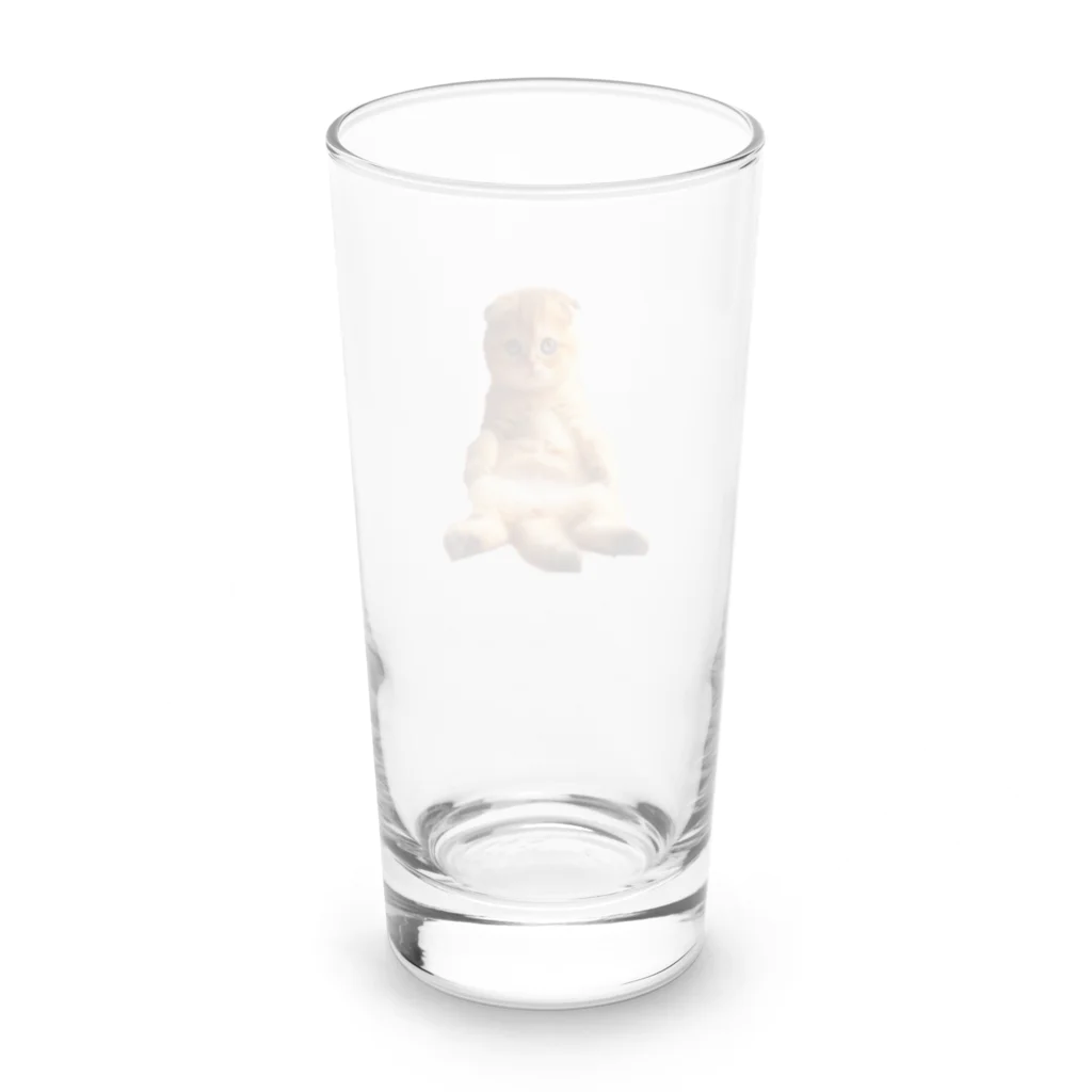 フルヤのくつろぐスコティッシュフォールド Long Sized Water Glass :back