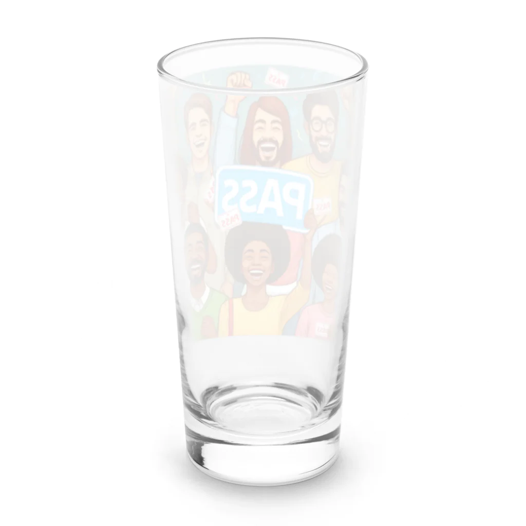 わっしょいの合格PASSED Long Sized Water Glass :back