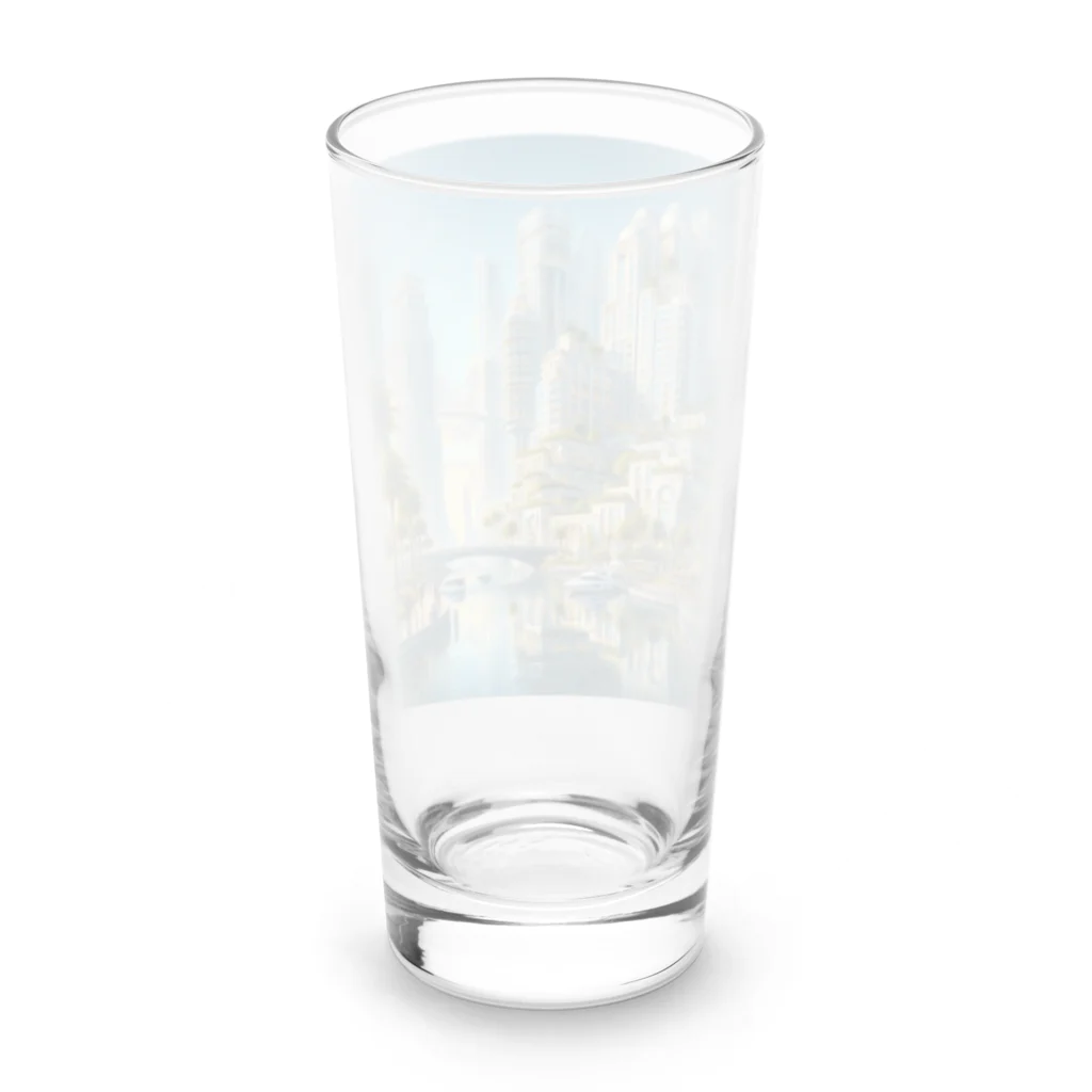 ハッピーハッピープラザ！のウォーターフロント Long Sized Water Glass :back