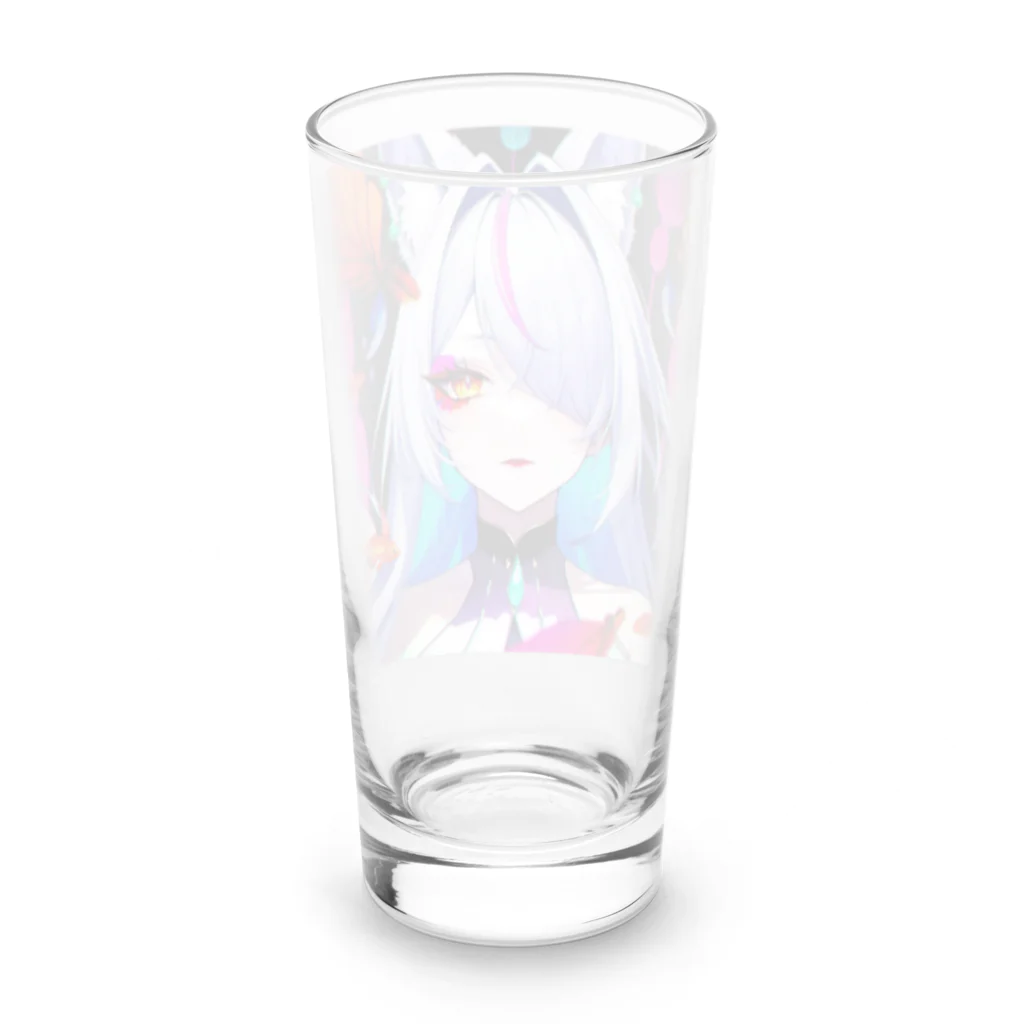 momonekokoの獣耳を持つ美しい女性 Long Sized Water Glass :back