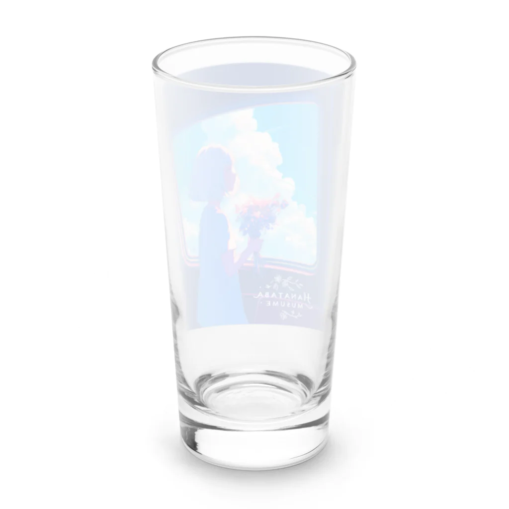 花束娘のA Girl and Flowers on the Journey Long Sized Water Glass :back