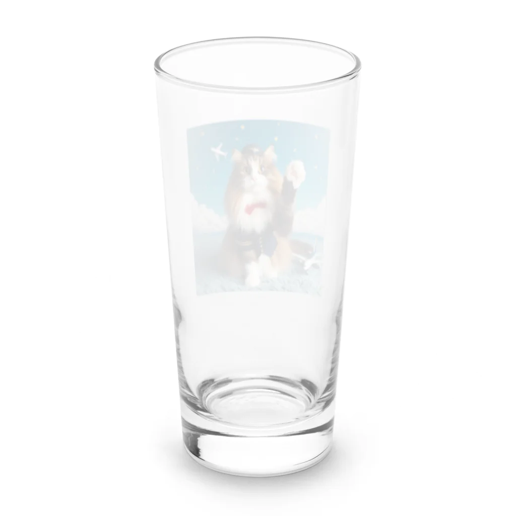 sophie138の猫の客室乗務員 Long Sized Water Glass :back