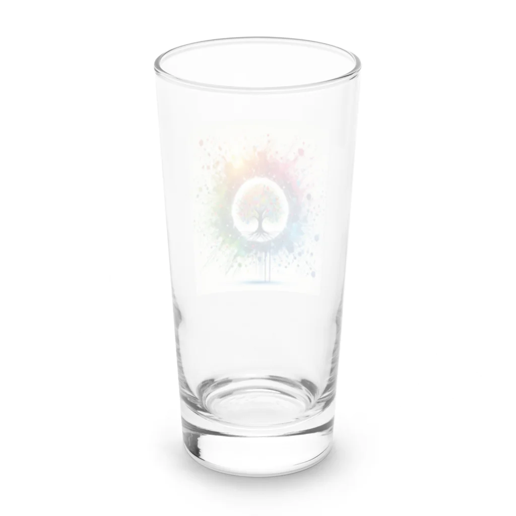 pyoromalの絵具が垂れちゃった・・・ Long Sized Water Glass :back