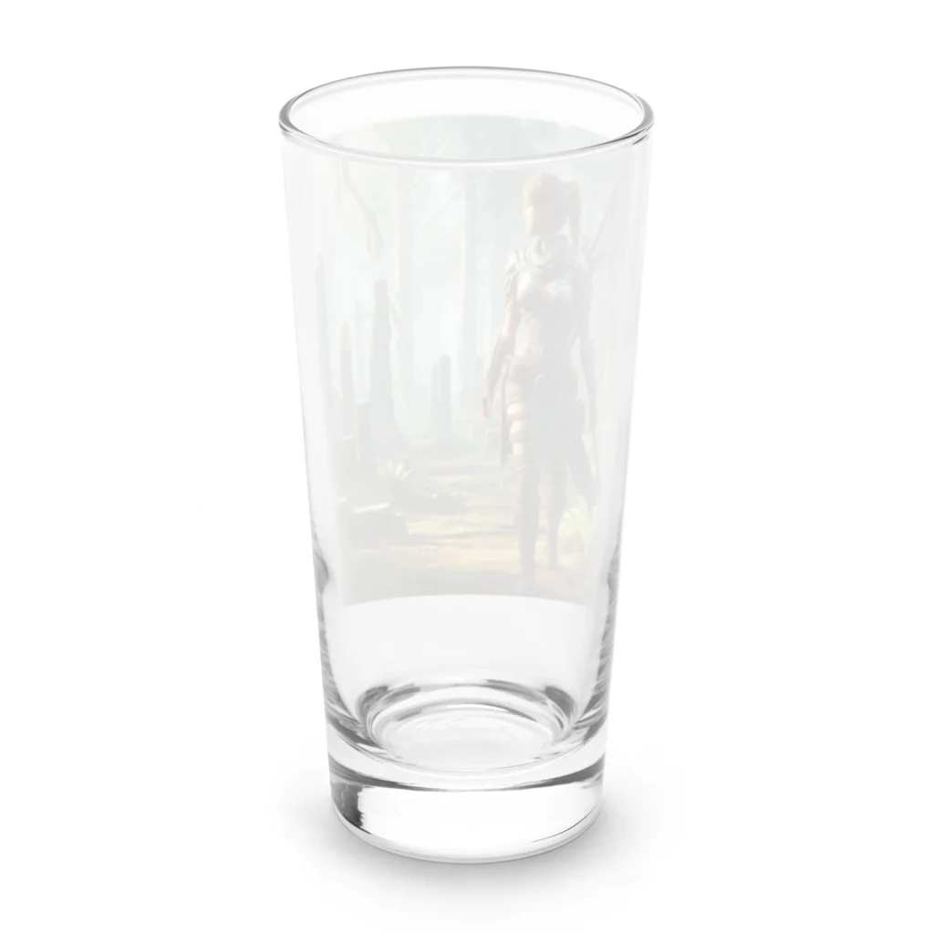 やるか、やらぬか？本人次第の気になる気配 Long Sized Water Glass :back