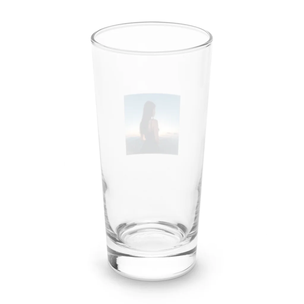 Kenji6260の朝日と美女 Long Sized Water Glass :back