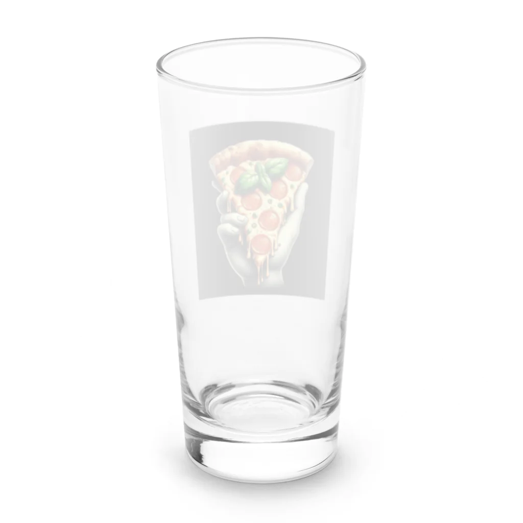 yuriseのおしゃれなpizzaのグッズ Long Sized Water Glass :back