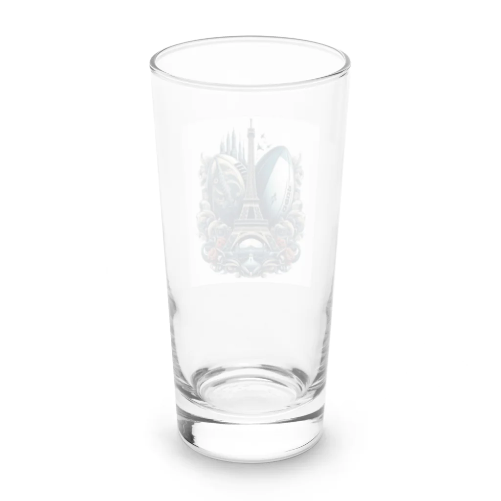 TrendWave Tokyoのパリ　ラグビー　オリンピック Long Sized Water Glass :back