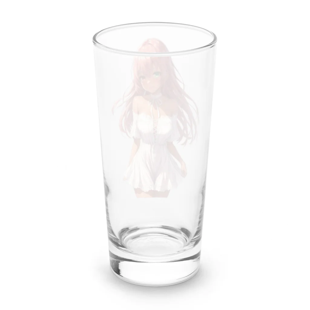 ヴィヴィオのオフショルダーレースアップワンピース Long Sized Water Glass :back