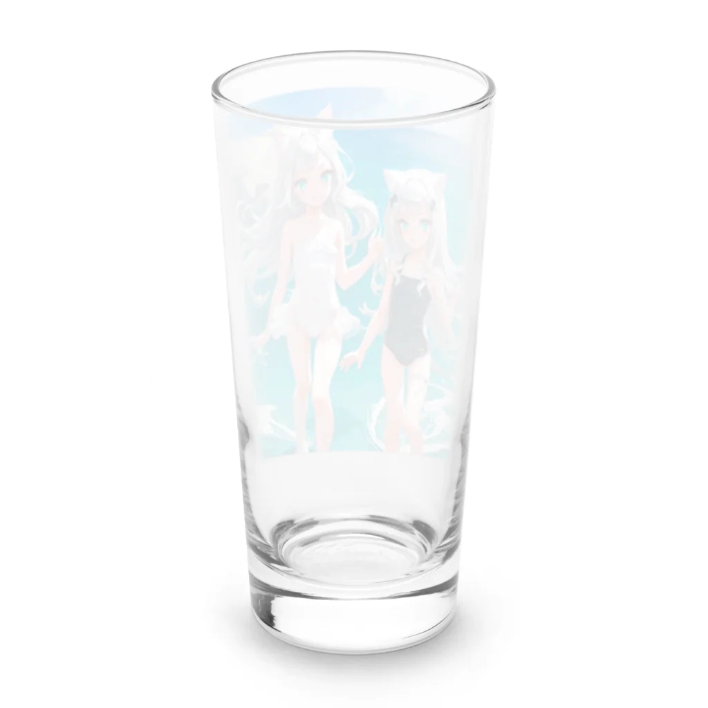 ねむねこのお店の猫耳少女00022 Long Sized Water Glass :back