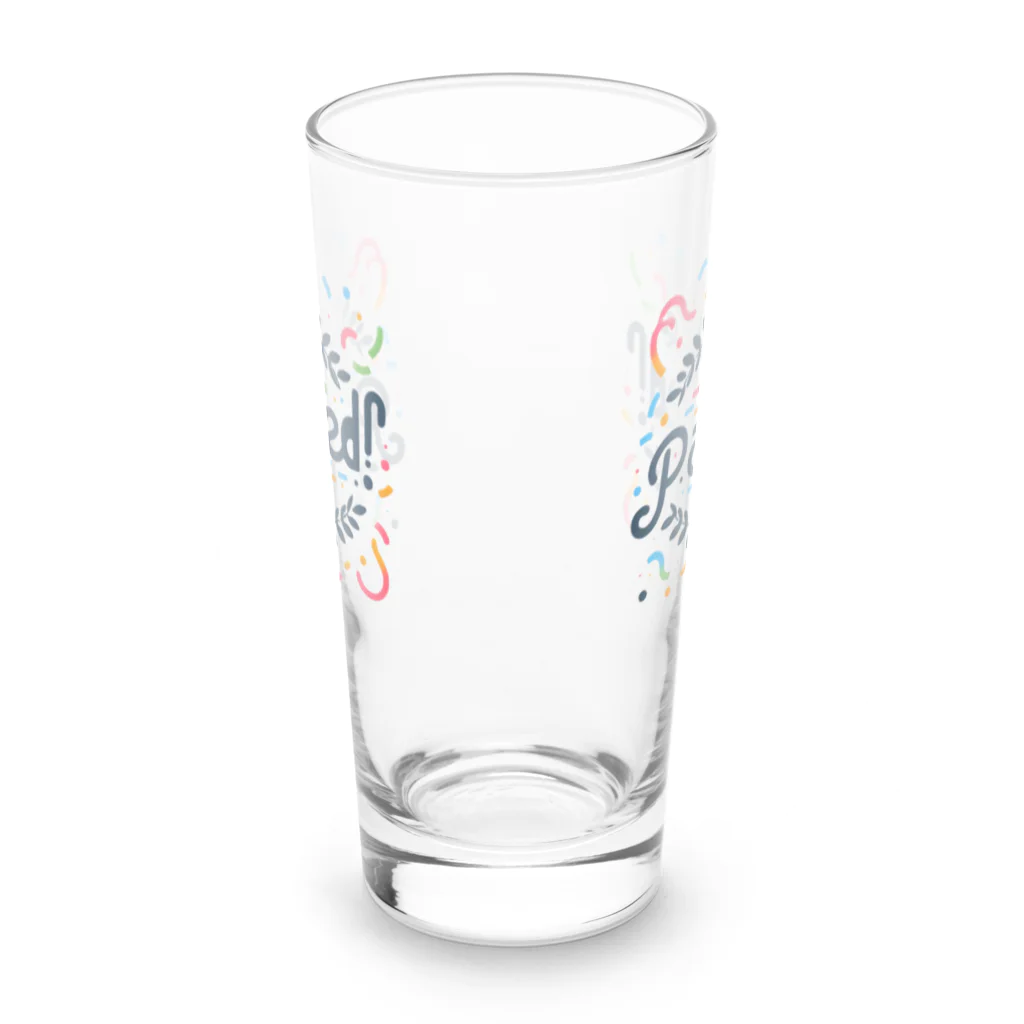 わっしょいの合格PASSED Long Sized Water Glass :back