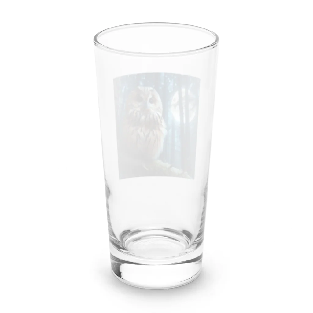 yuriseのフクロウ🦉グッズ Long Sized Water Glass :back