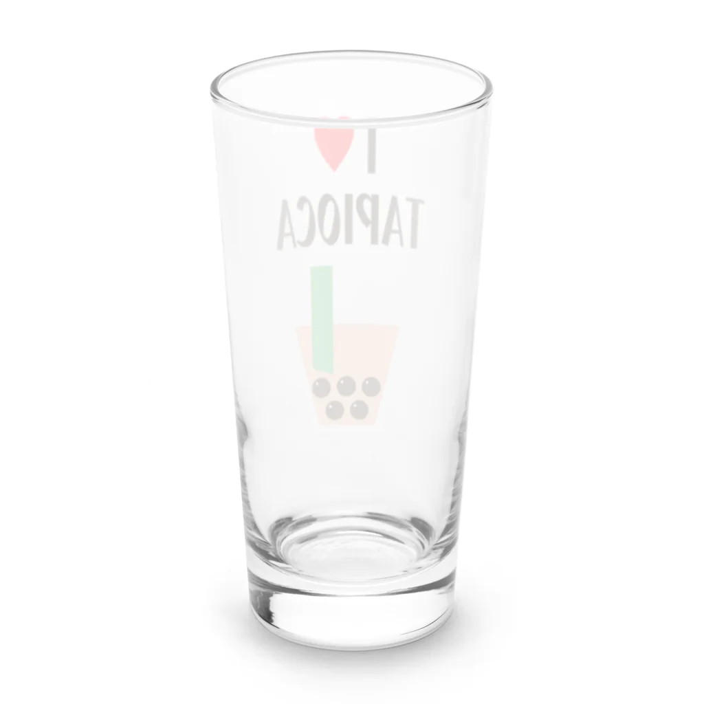 れなしやのI♥TAPIOCA Long Sized Water Glass :back