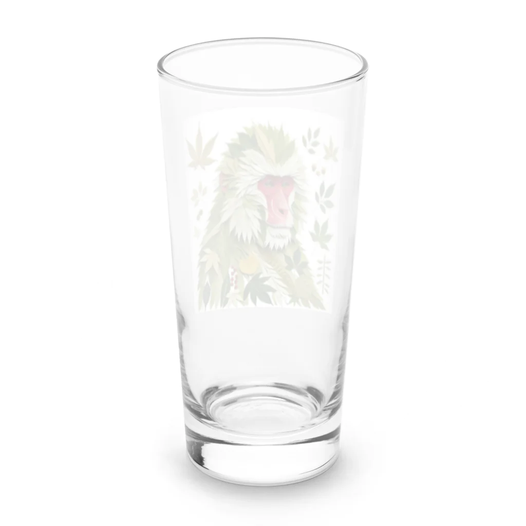 ロボぞう工務店の森が描く肖像 Long Sized Water Glass :back