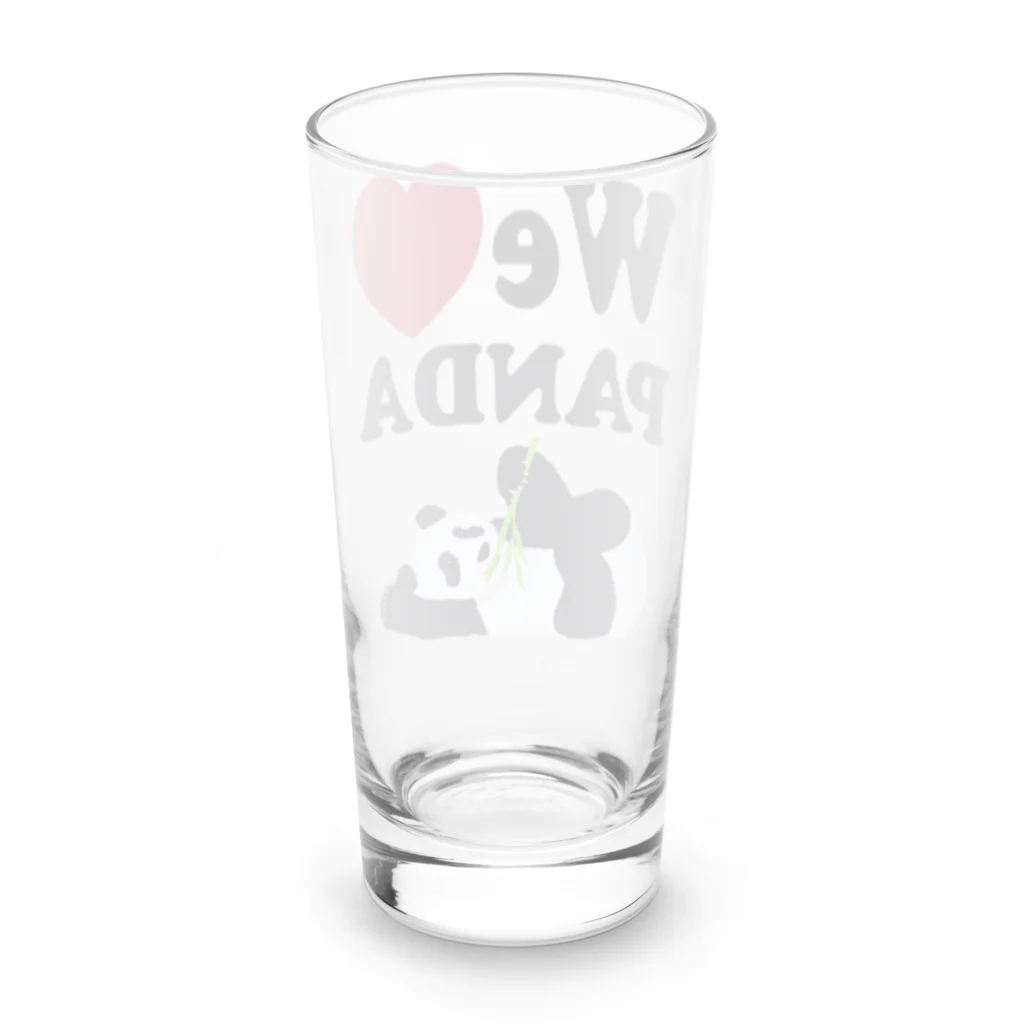 キッズモード某のwe love パンダ Long Sized Water Glass :back