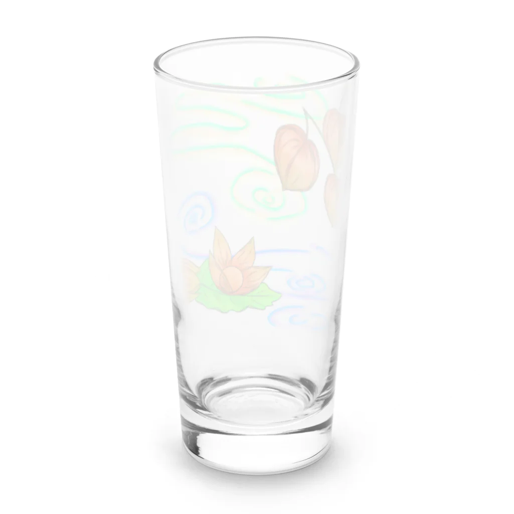 Lily bird（リリーバード）の枝つきホオズキ 水紋（和柄）その2 Long Sized Water Glass :back