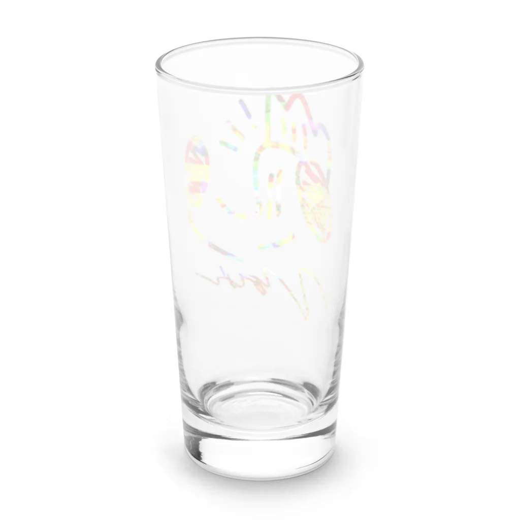 約束の場末×はとみ図案のいぬきんぐCOLORFUL Long Sized Water Glass :back