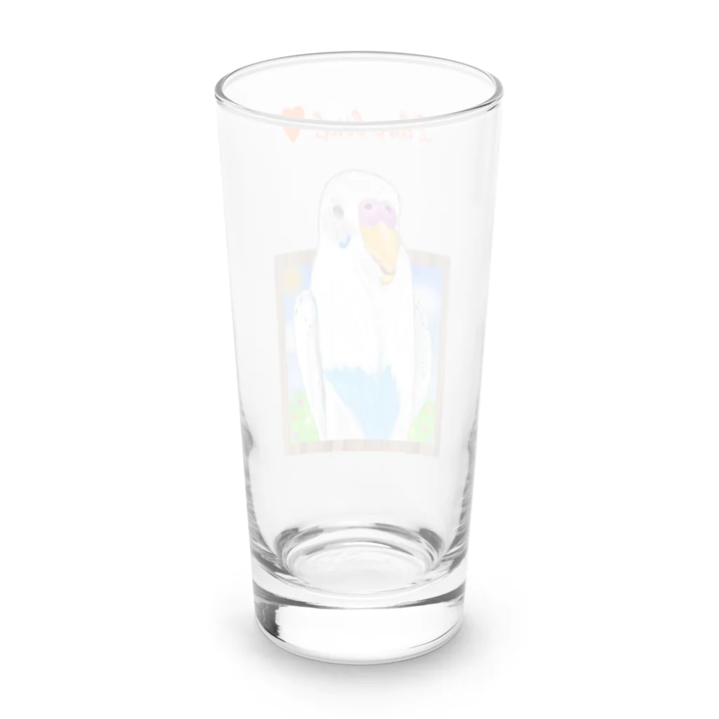 Lily bird（リリーバード）のどーん！とピーコちゃん ロゴ入り① Long Sized Water Glass :back