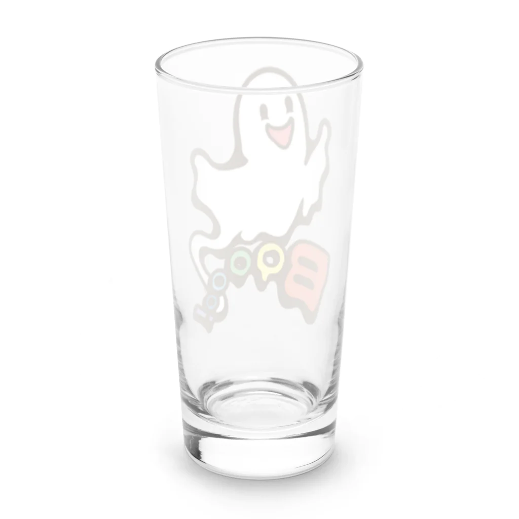 Cɐkeccooのおばけちゃんばぁ!(Boo!ゴースト)カラフル Long Sized Water Glass :back