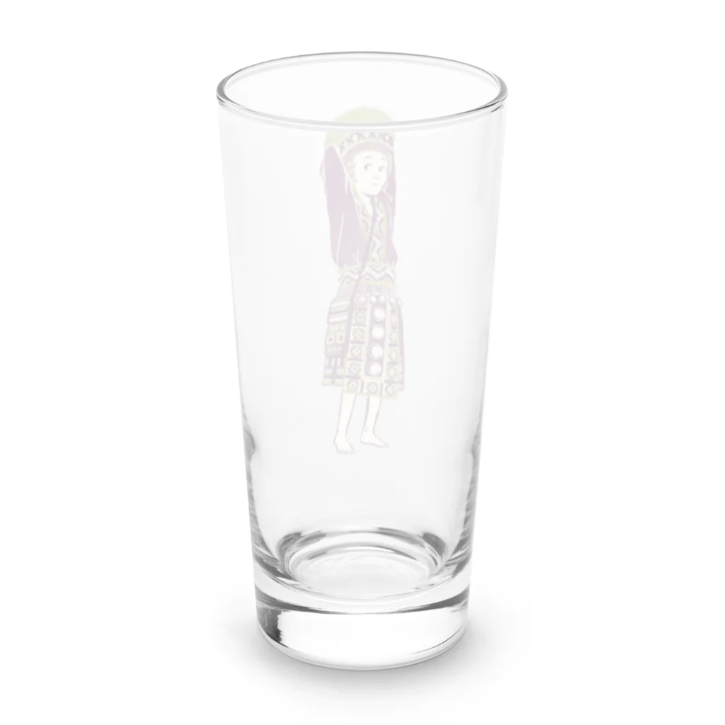 IZANAMI by Akane Yabushitaの【タイの人々】モン族の女の子 Long Sized Water Glass :back