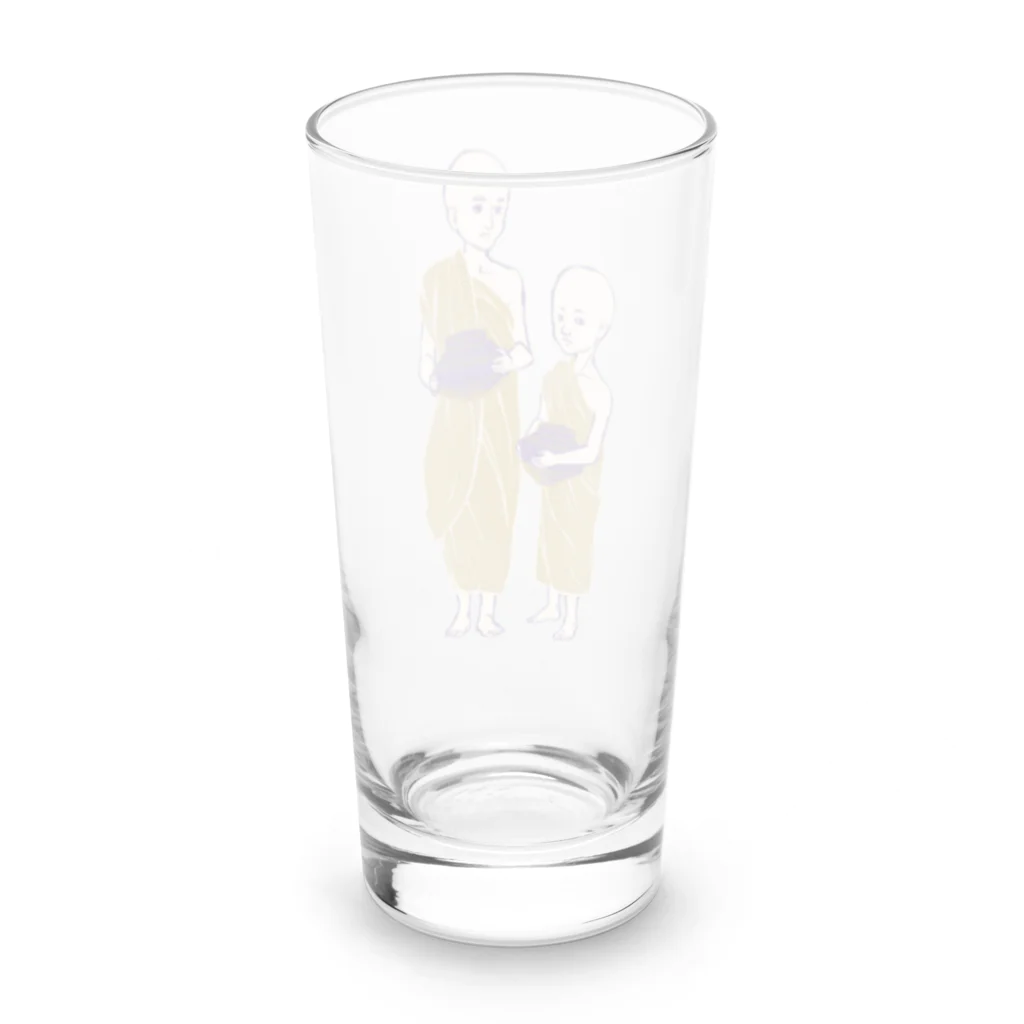 IZANAMI by Akane Yabushitaの【ミャンマーの人々】少年モンク Long Sized Water Glass :back