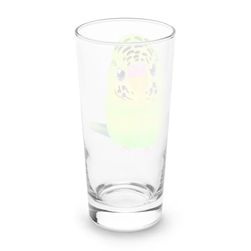 Lily bird（リリーバード）のうるうる黄緑ジャンボ① Long Sized Water Glass :back