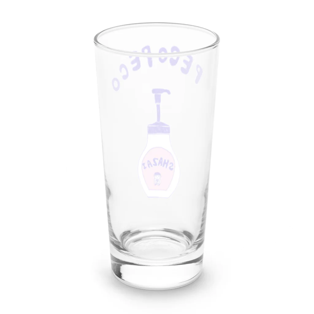 NIKORASU GOのユーモアデザイン「ぺこぺこ」 Long Sized Water Glass :back